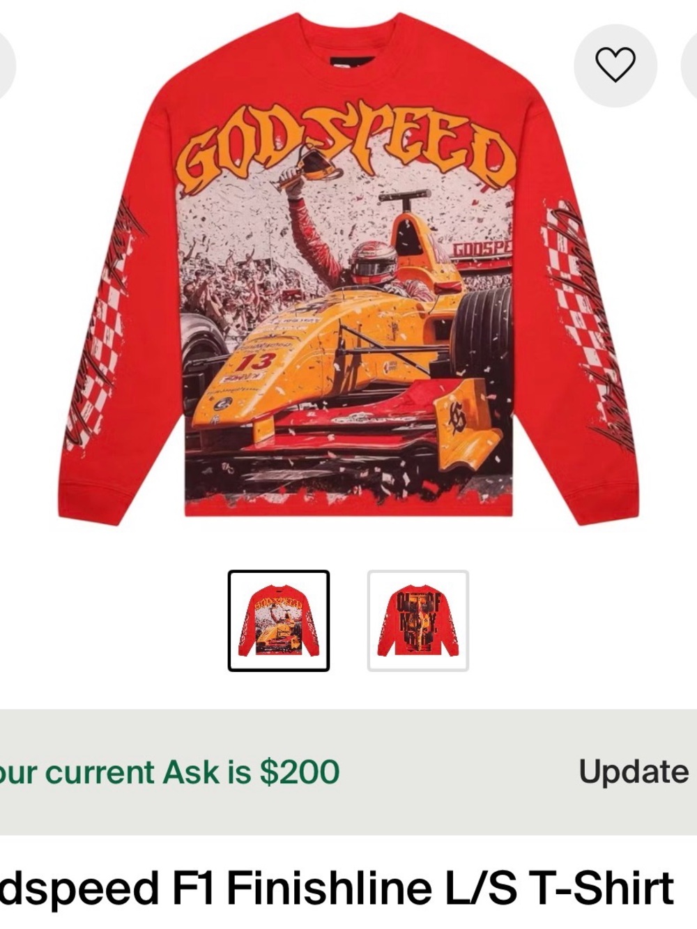 Godspeed Finish Line L/s NWT🔥